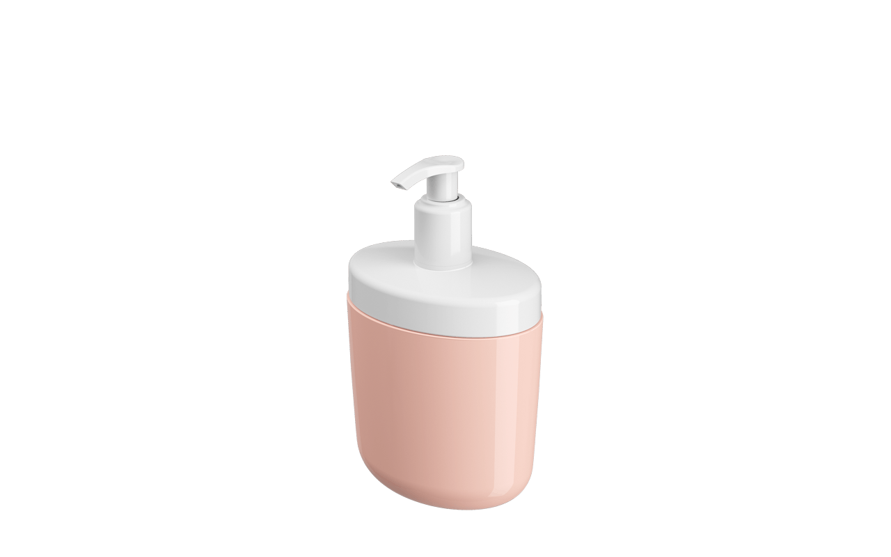 Porta-sabonete líquido Full 450 ml - RBL 10,6 x 7,7 x 18,9 cm - Rosa Blush Coza Porta-sabonete líquido Full 450 ml - RBL 10,6 x 7,7 x 18,9 cm - Rosa Blush Coza