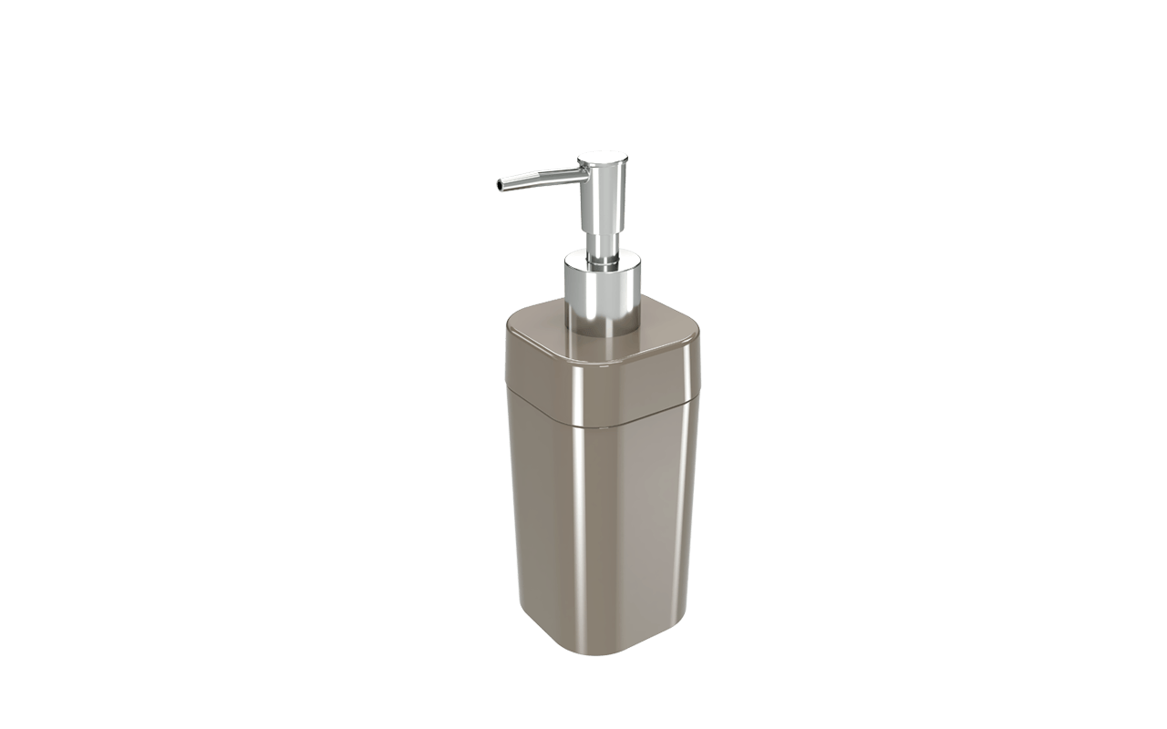Porta-sabonete líquido Splash - WGR 6,5 x 6,5 x 19,2 cm 290 ml - Warm Gray Coza Porta-sabonete líquido Splash - WGR 6,5 x 6,5 x 19,2 cm 290 ml - Warm Gray Coza