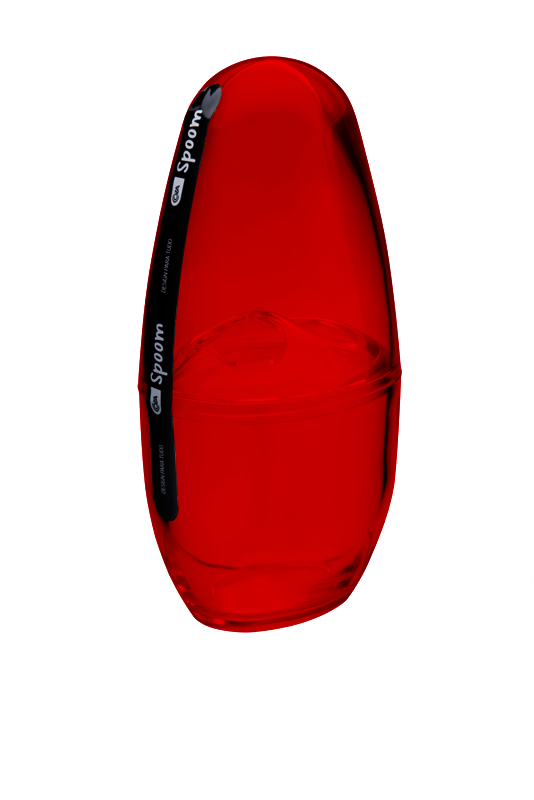 Porta-Escova com Tampa - Spoom 10,4 x 8,3 x 2,1 cm - Vermelho Transparente Coza Porta-Escova com Tampa - Spoom 10,4 x 8,3 x 2,1 cm - Vermelho Transparente Coza
