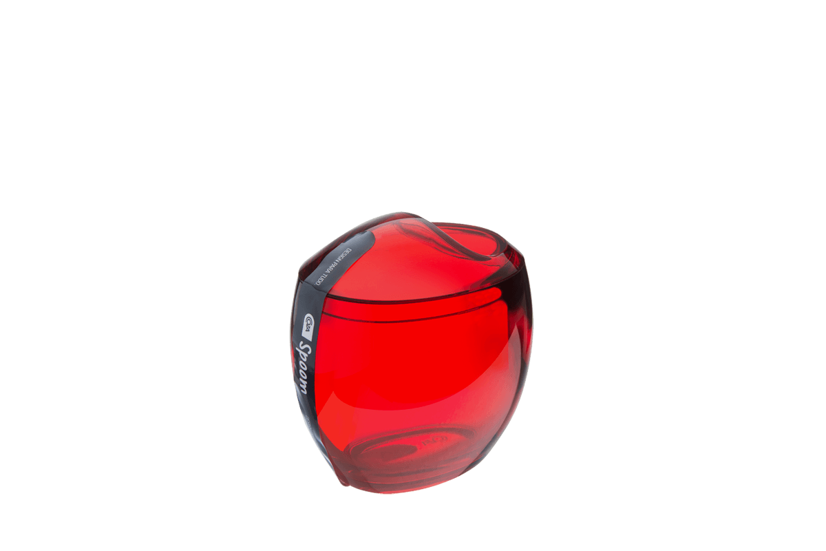 Porta-Algodão/Cotonetes - Spoom 10,8 x 10,6 x 8,5 cm - Vermelho Transparente Coza Porta-Algodão/Cotonetes - Spoom 10,8 x 10,6 x 8,5 cm - Vermelho Transparente Coza