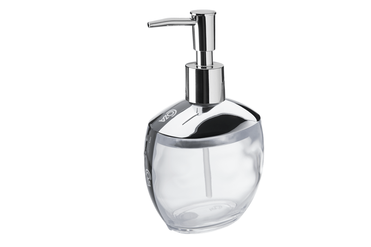 Porta-sabonete líquido 300 ml Spoom Classic - CR 10,6 x 8,5 x 17,2 cm 350 ml - Cristal Coza Porta-sabonete líquido 300 ml Spoom Classic - CR 10,6 x 8,5 x 17,2 cm 350 ml - Cristal Coza