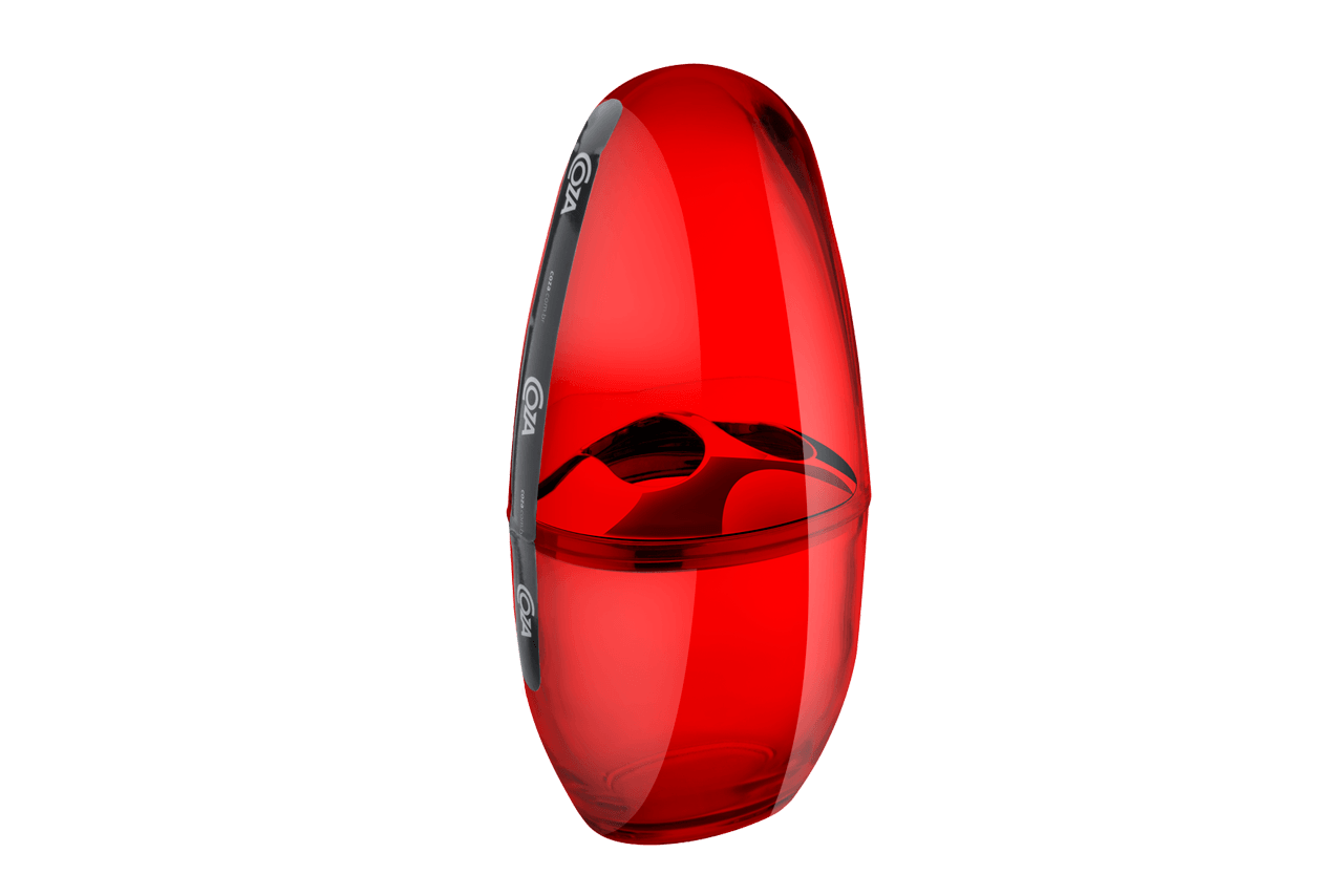 Porta escova com Tampa - Spoom Classic 10,4 x 8,3 x 2,1 cm - Vermelho Transparente Coza Porta escova com Tampa - Spoom Classic 10,4 x 8,3 x 2,1 cm - Vermelho Transparente Coza