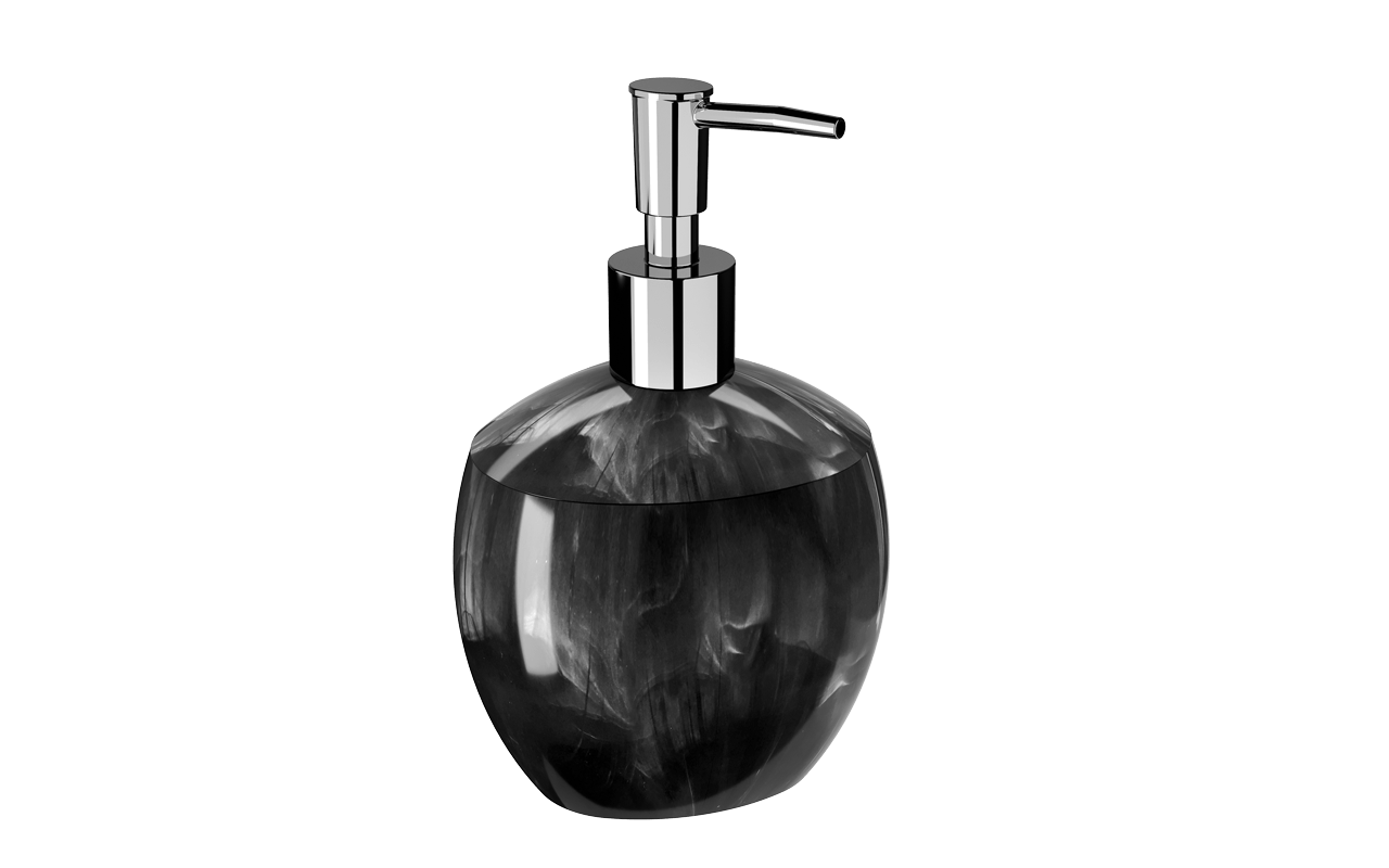 Porta-sabonete líquido Spoom - MPT 10,6 x 8,5 x 17,2 cm 300 ml - Mármore Preto Coza Porta-sabonete líquido Spoom - MPT 10,6 x 8,5 x 17,2 cm 300 ml - Mármore Preto Coza