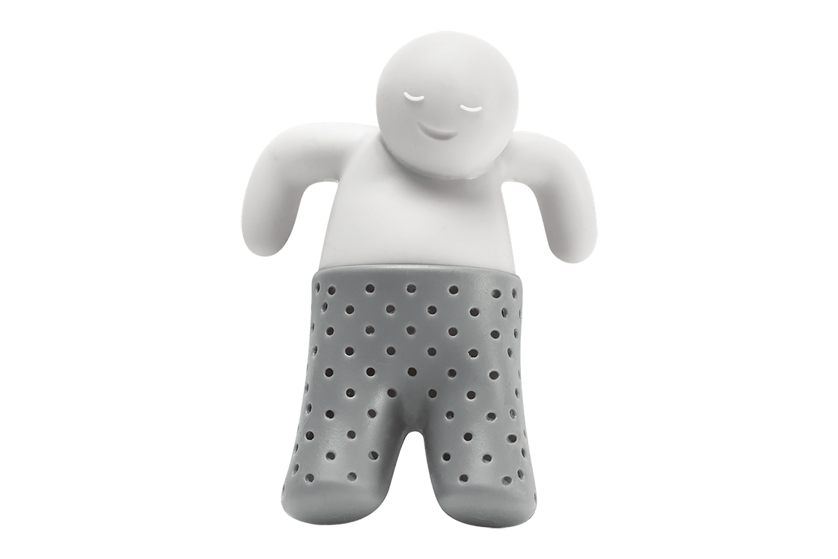 3. Infusor de Chá Silicone Descomplica Cinza/Branco - Brinox