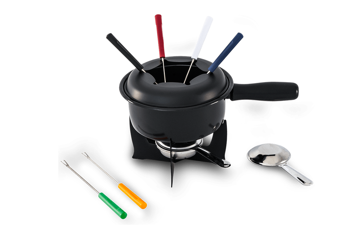 Conjunto para Fondue 10 Peças - Fondues e Petiscos - Preto