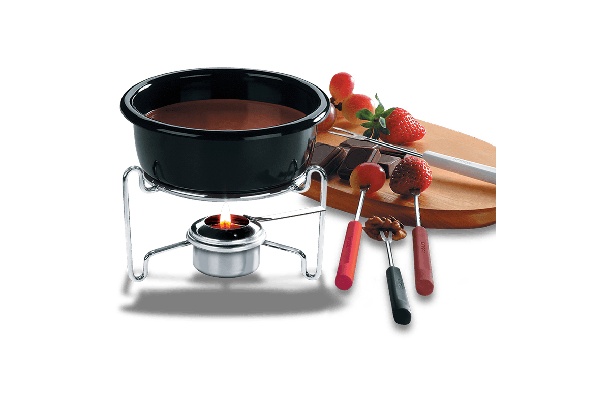 Aparelho de Fondue Brinox Fondue & Petiscos 7 Peças Preto
