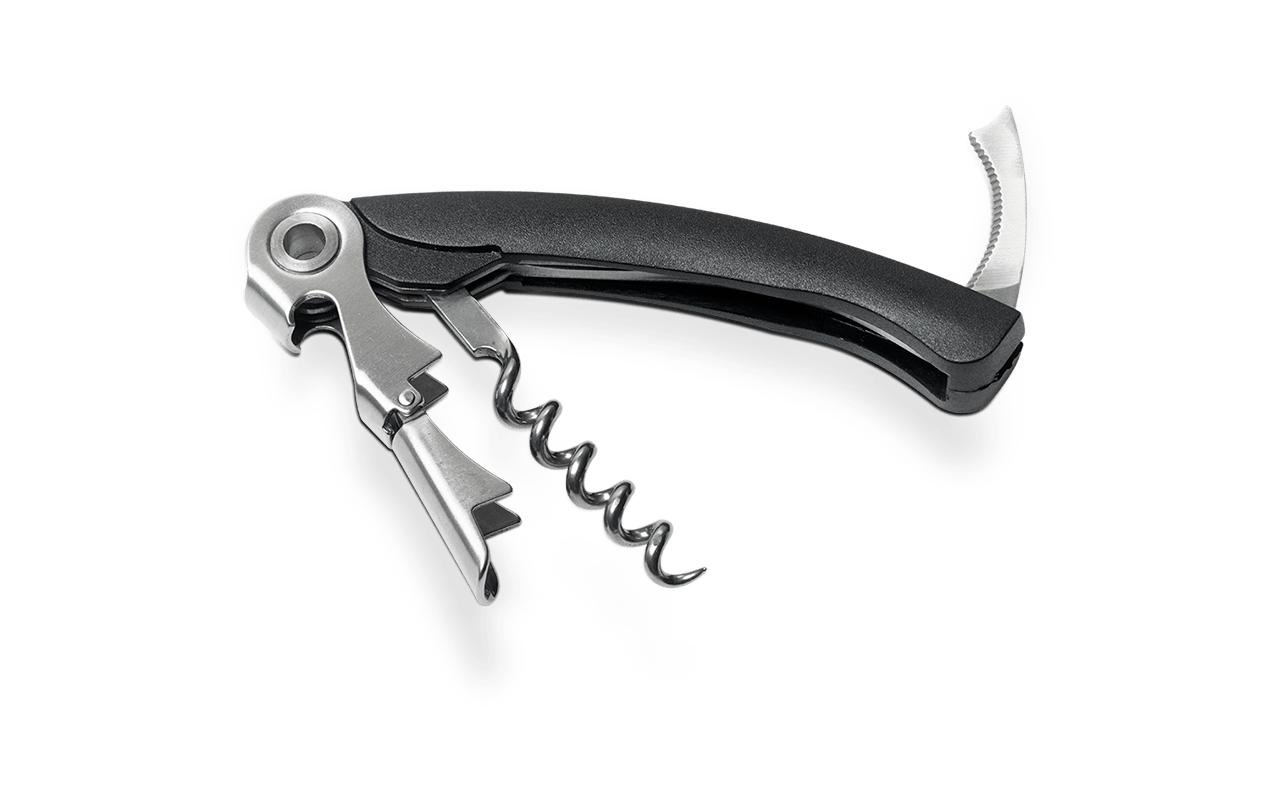 Saca Rolhas 12,5 cm Brinox Acessórios para Vinho Preto