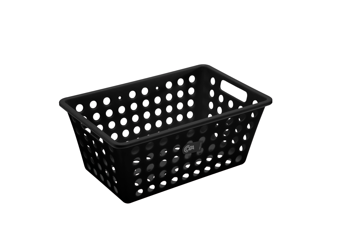 Cesta One grande 28,8 x 19,1 x 12,3 cm - Preto Coza