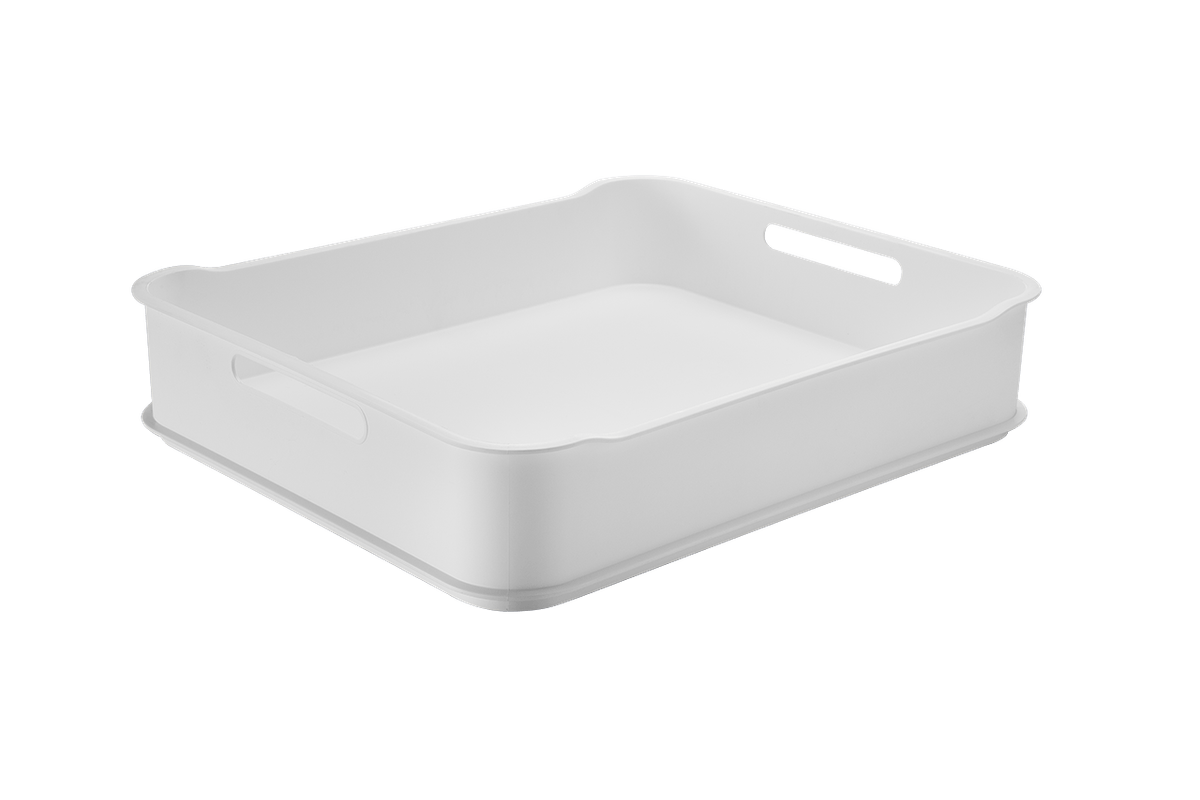 Cesta Fit maxi 38 x 31,6 x 8 cm - Branco Coza