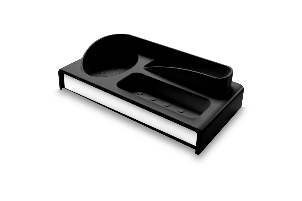 Organizador para Pia Brinox Suprema 24 x 12,5 x 6,5 cm Aço Inox Preto