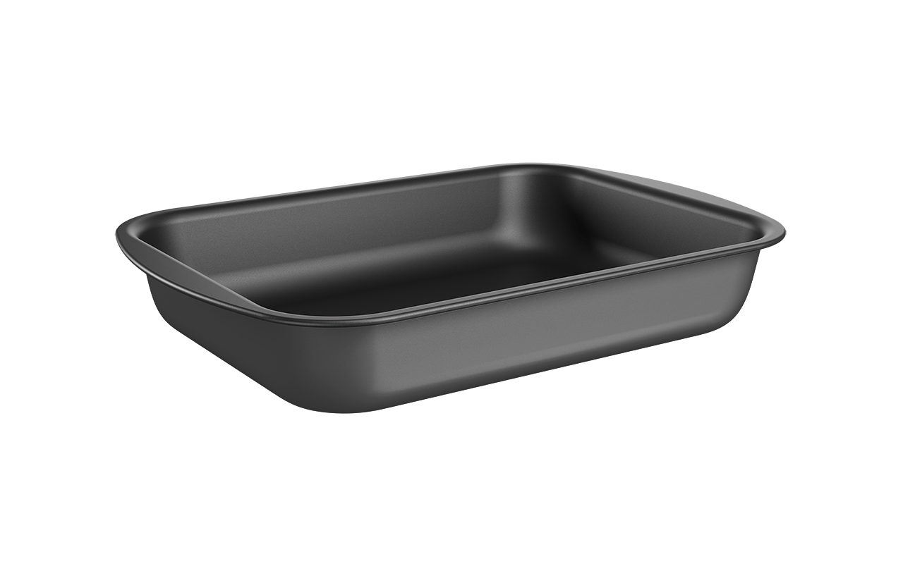 Assadeira Retangular Brinox Bakeware 39,5 x 28,6 x 6,6 cm Grafit