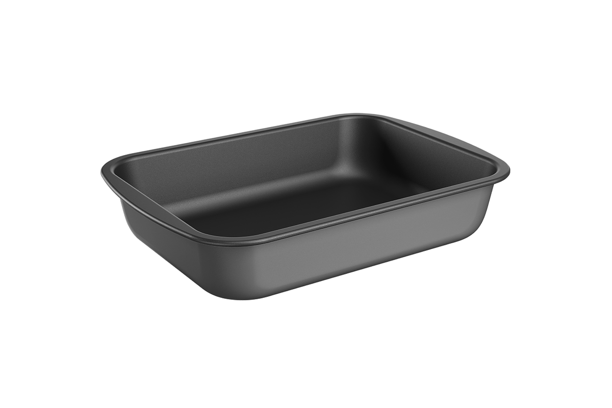 Assadeira retangular funda 33,5 cm 33,5 x 24 x 6,1 cm - Grafite Brinox