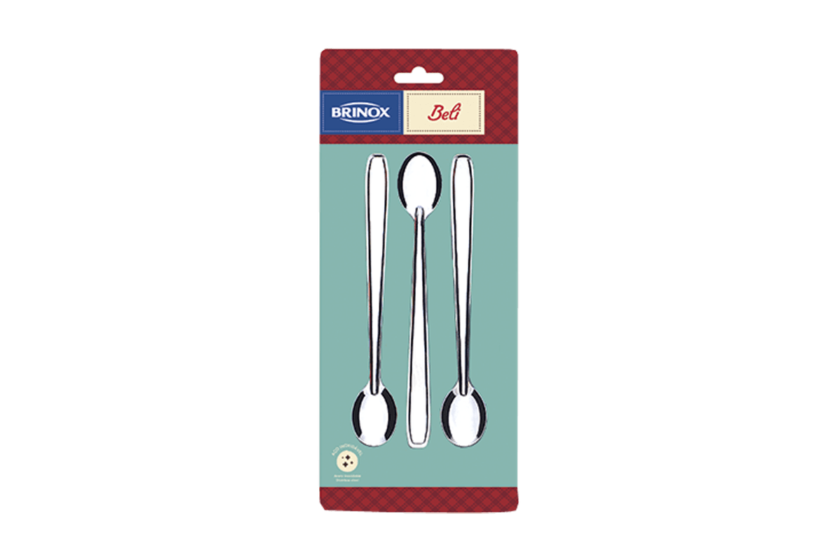 Colher para Refresco 3 Peças - Beli - Brinox