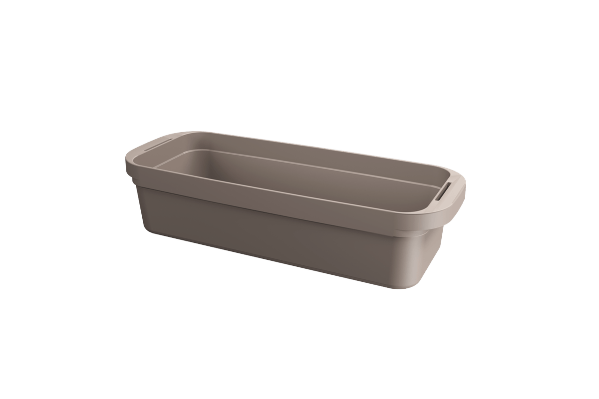 Cesta Slim Loft 44,8 cm x 17,3 cm x 10 cm 5,3 L - Warm Gray Coza