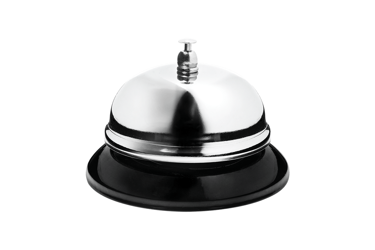 Campainha para bar/restaurante Arienzo Ø 8,5 x 5,5 cm - Preto Brinox