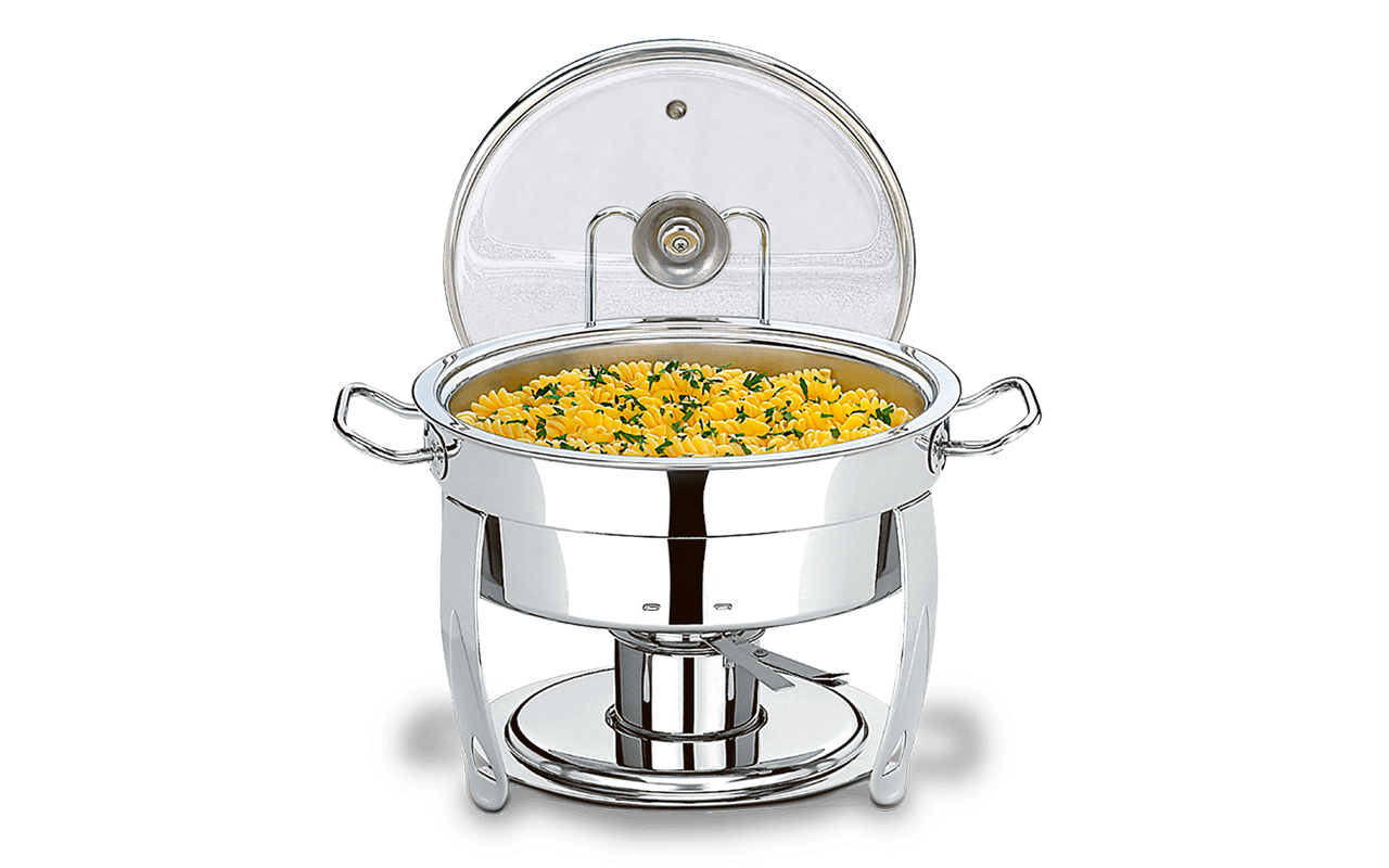 Rechaud Redondo Brinox Savoy 5 Litros Ø31 x 43 cm Aço Inoxidável