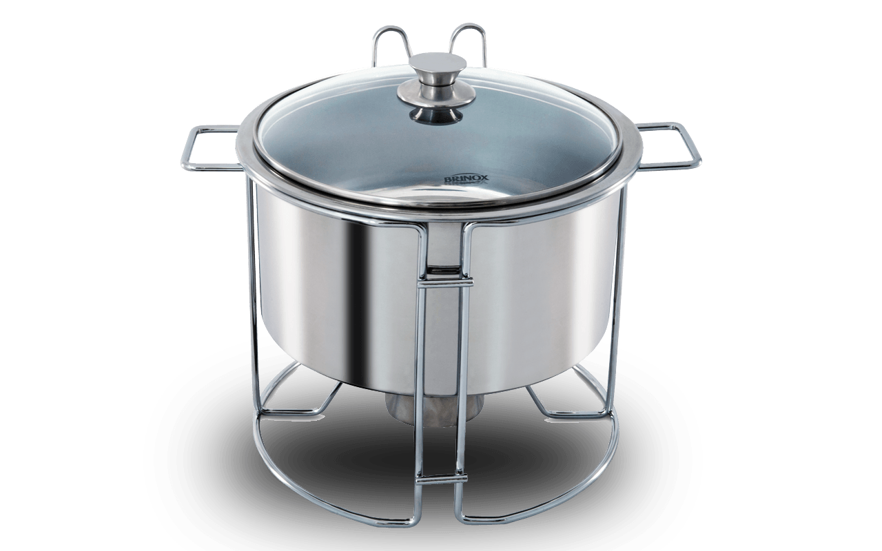 Rechaud Redondo Brinox Savoy 4,5 Litros Ø42 x 33,3 x 29 cm Aço Inoxidável