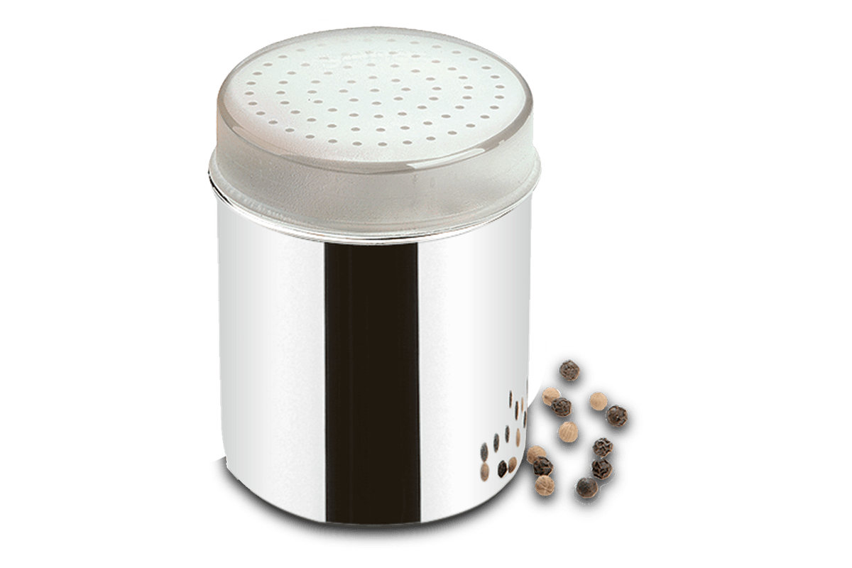 Saleiro/pimenteiro 300 ml com sobretampa Jornata Brinox
