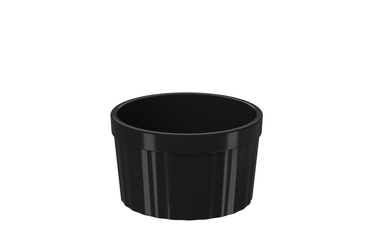 Ramekin 150ml Preto Uno Coza 7,9 x 4,7 cm - Preto Coza