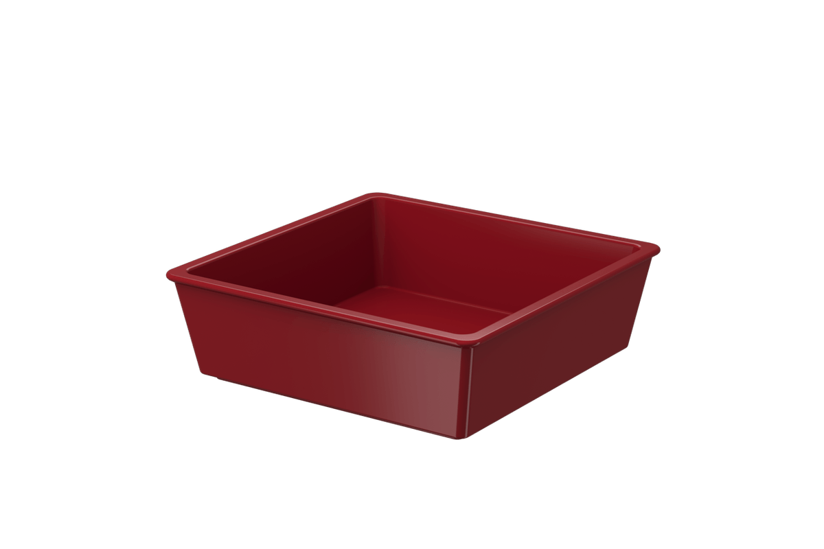 Travessa Pequena 230ml Vermelho Bold Uno Coza 10,7 x 10,7 x 3,4 cm - Vermelho Bold Coza