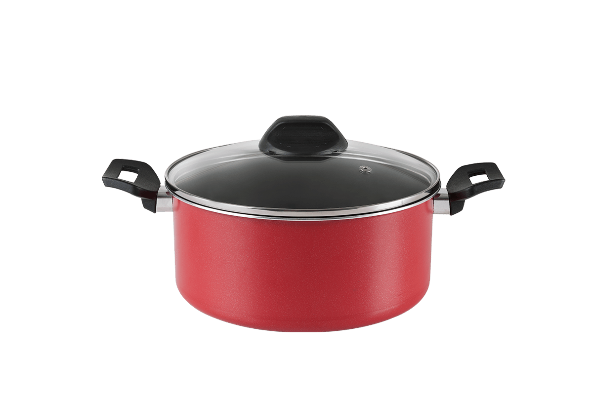 Caçarola Tampa Garlic Ø 22 X 10 3,4L 22 x 10 3,4L - Vermelho Brinox