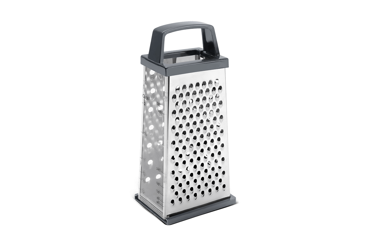 Ralador 4 Faces com Visor Brinox Top Pratic 20,5 cm Aço Inox