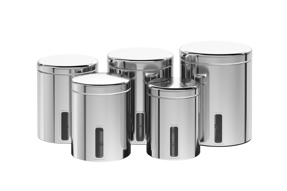 Conjunto-de-Potes-para-mantimentos-com-tampa-e-visor---Brinox---Brinox Conjunto-de-Potes-para-mantimentos-com-tampa-e-visor---Brinox---Brinox