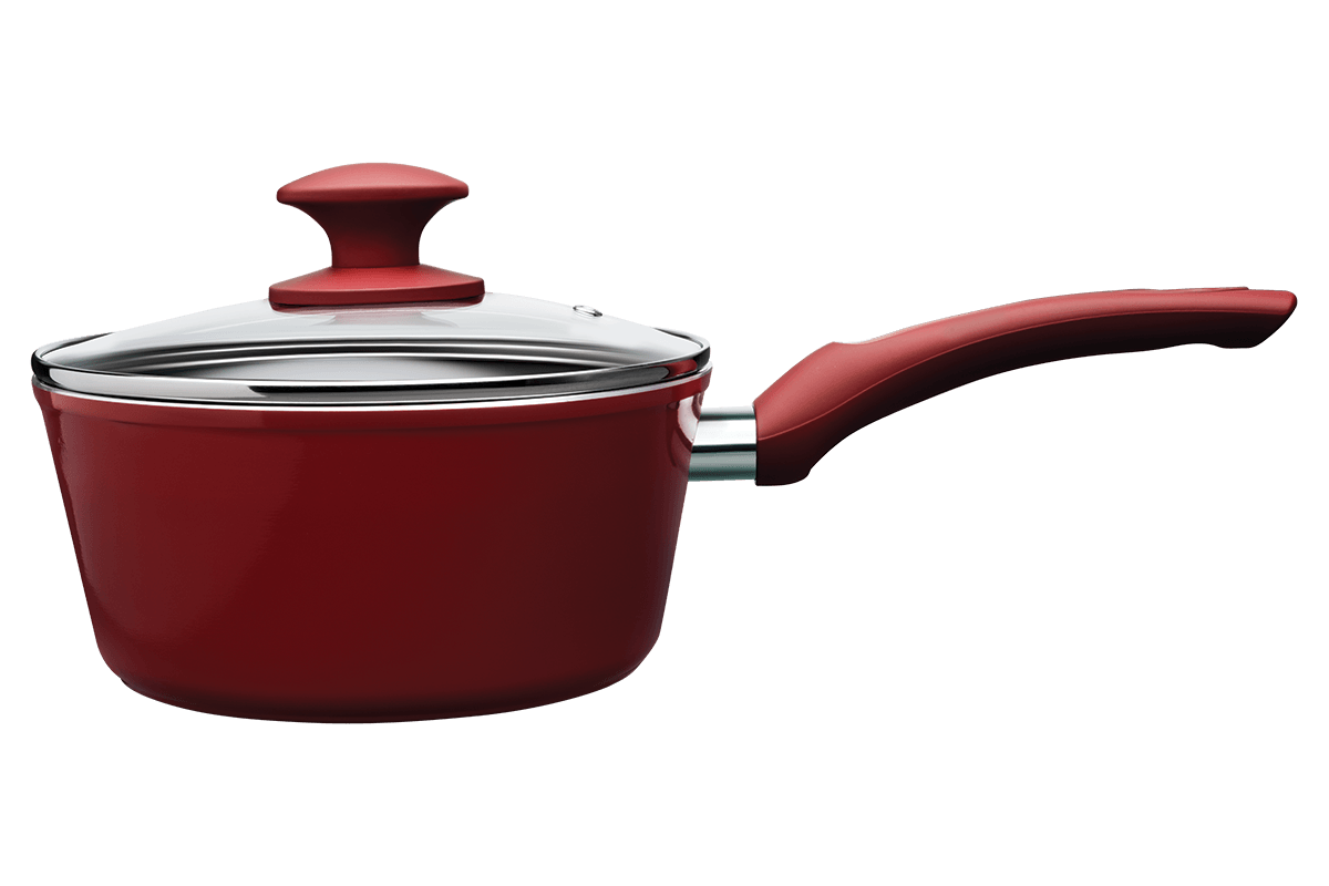 Jogo de Panelas Brinox Antiaderente Ceramic Life 4 Peças Berry Vermelho Carmin - Imagem 5