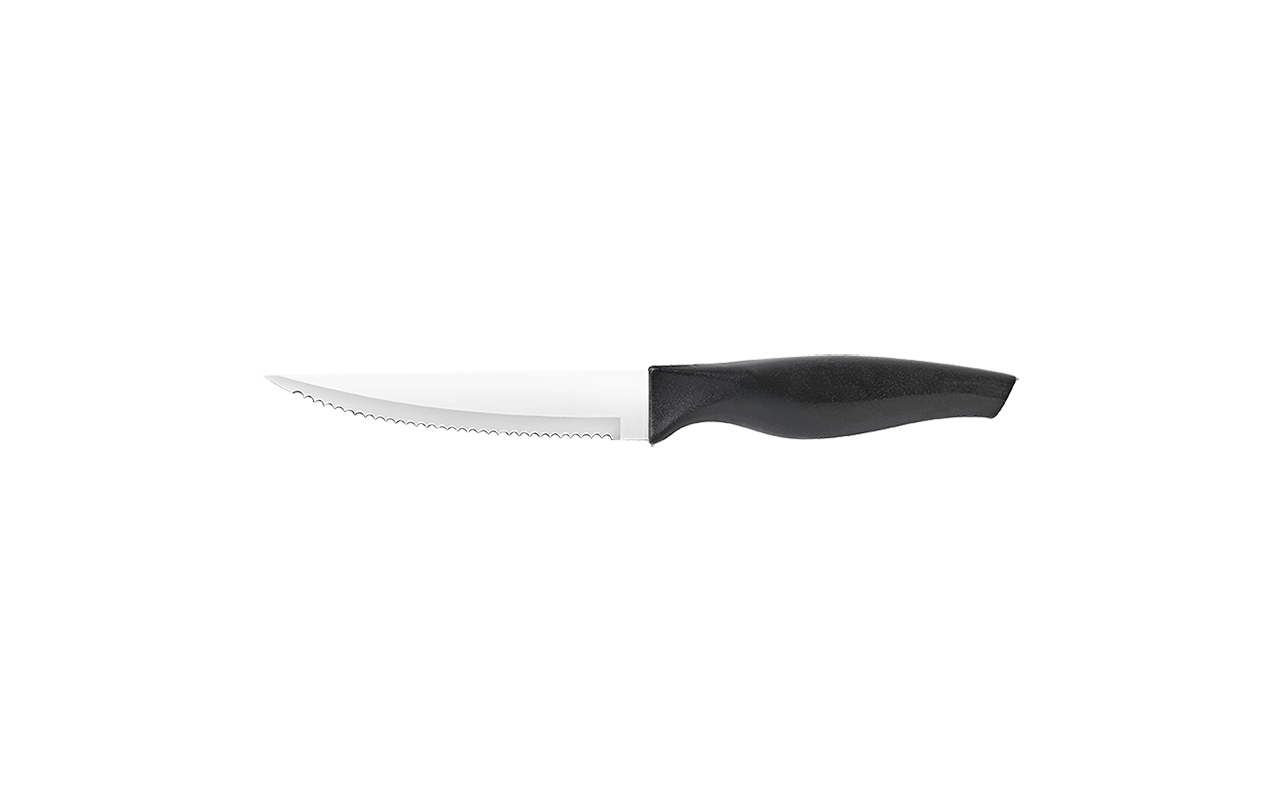 Faca multiuso ideal para todos os cortes 4 1/2 polegadas (22x2,4x1,7 cm) inox cabo preto linha Cross Brinox