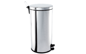 Lixeira Cesto De Lixo Inox Banheiro Cozinha 5 Litros Pedal e Balde