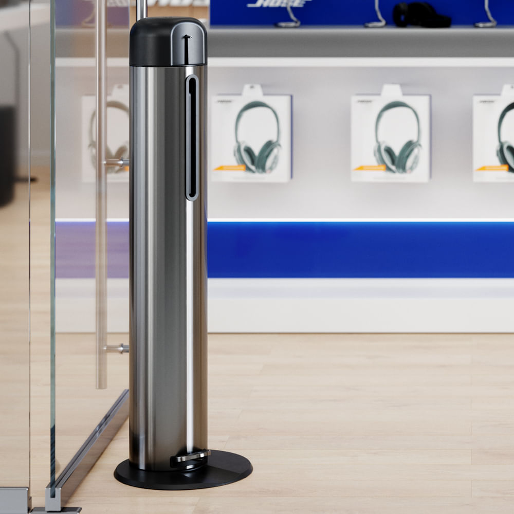 Dispenser para álcool gel com Pedal - Dercoline - Brinox - Imagem 2