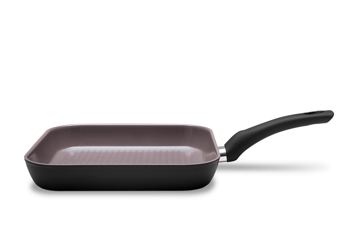 Grill de indução Brinox Optima Antiaderente Ceramic Life 26cm 2,4 Litros Preto