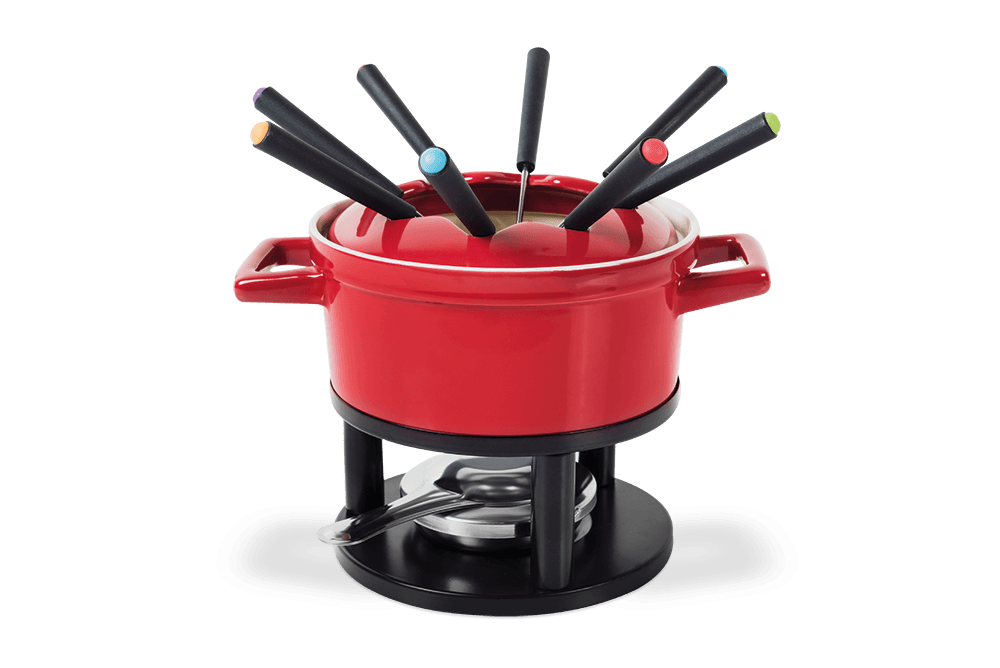 Aparelho De Fondue 13 Peças Cerâmica Linha Fondue Brinox