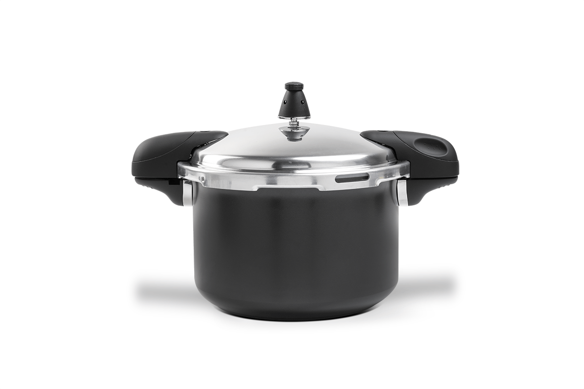 Panela de Pressão Indução Brinox Pressure Antiaderente Ceramic Life 5,4 L Preto