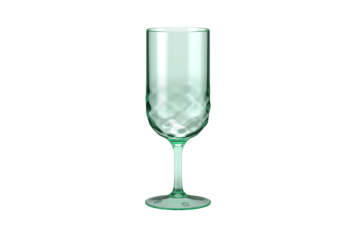 Taça 300 ml Plástico Cor Verde Soft Linha Wave Coza