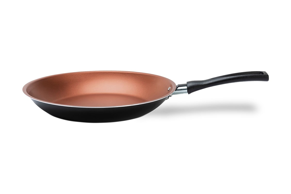 Frigideira Brinox Topázio 24 cm 1,32 L Antiaderente Pro-Flon Cinza Range