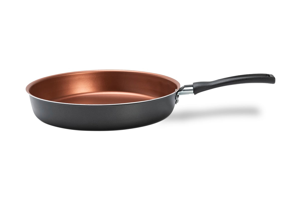 Frigideira Alta Brinox Topázio 18 cm 800 ml Antiaderente Pro-Flon Cinza Range