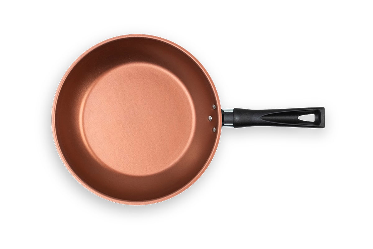 Frigideira Brinox Topázio 20cm 880 ml Revestimento Antiaderente Pro-Flon Cinza Range - Imagem 4