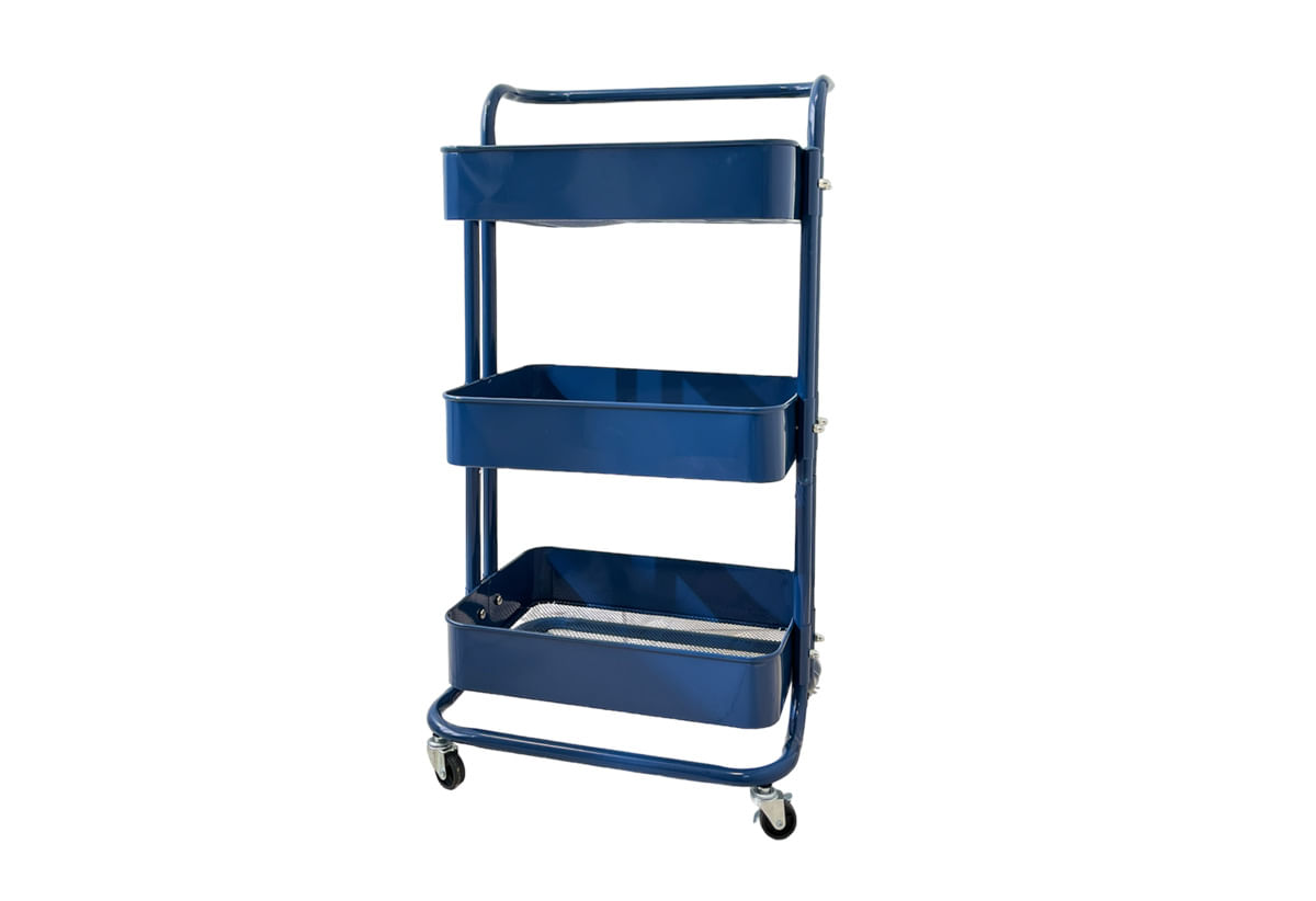 Carrinho Organizador Multiuso 50 kg capacidade Aço Carbono Revestimento Pintura Eletrostática Epóxi Decorato Haus Concept