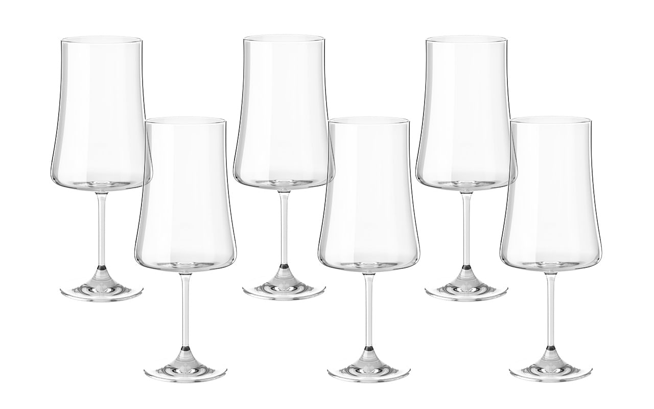 Jogo de 6 Taças para Água em Cristal Bohemia 560ml Haus Concept Pleasure