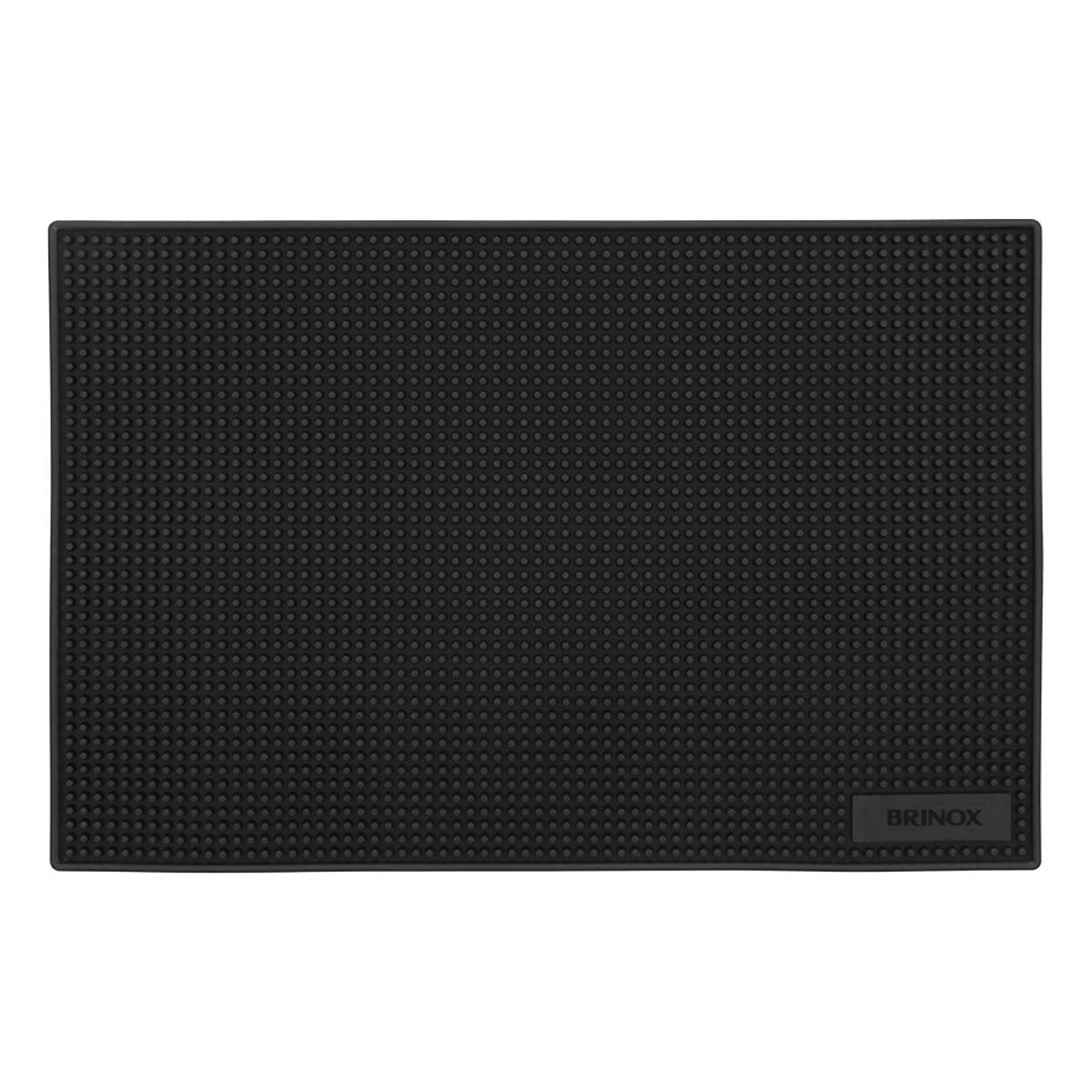 Tapete Escorredor para Bar 45 cm Borracha Cor Preto Linha Acessórios para Bar e Vinho Brinox