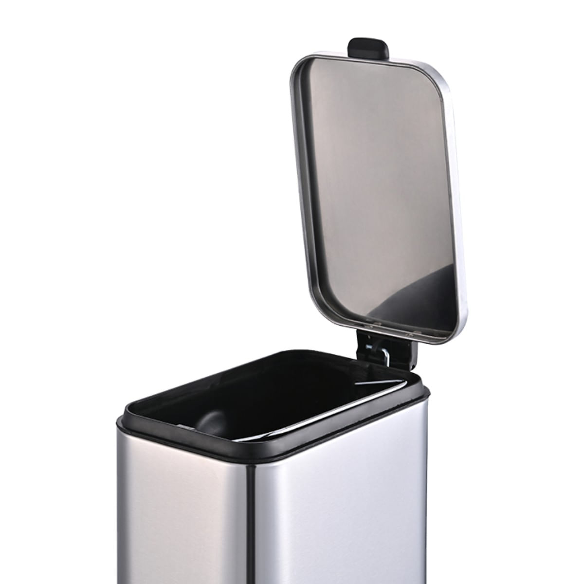 Lixeira com Pedal e Balde Brinox Frame 5 Litros Aço Inox Escovado - Imagem 3