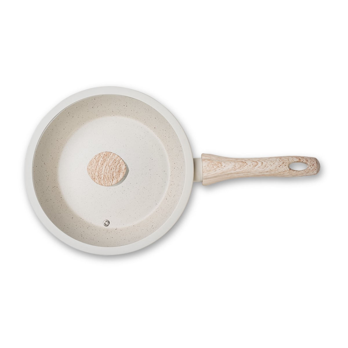 Frigideira Alta de Indução com Tampa Brinox Sirius Antiaderente Ceramic Life Ø24cm 2,3 Litros Vanilla - Imagem 3