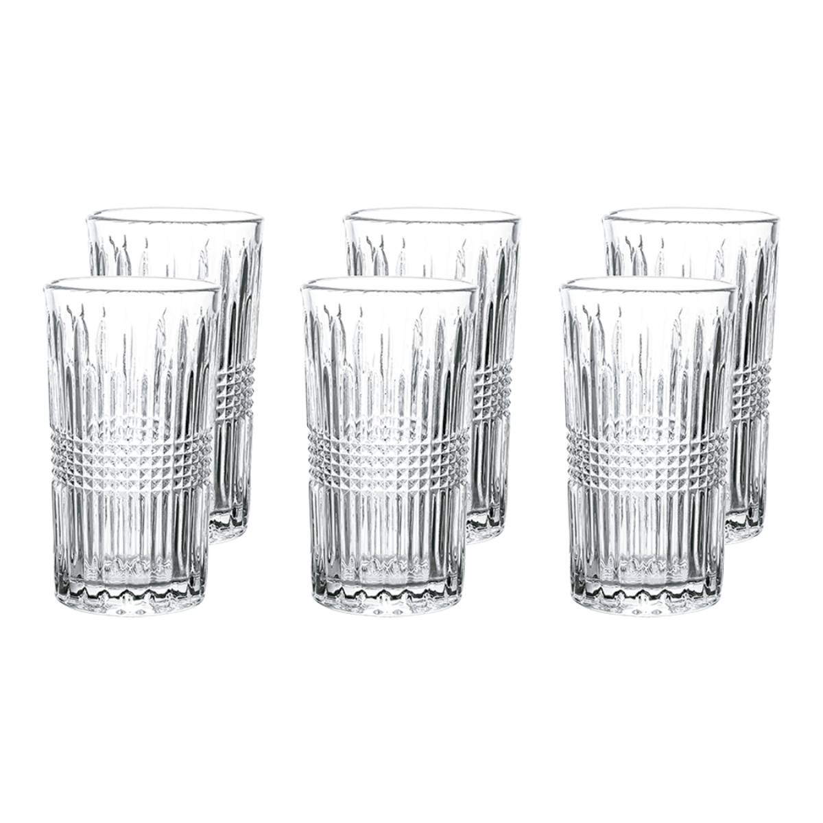 Jogo de 6 Copos de Vidro 360ml Haus Concept Viena