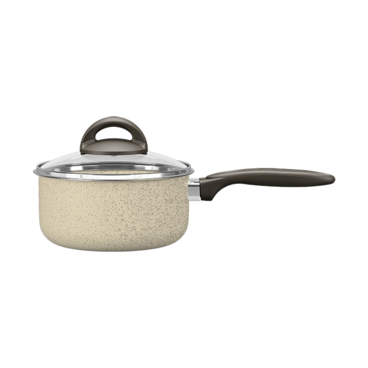 Panela com Tampa Brinox Suprema Antiaderente Ceramic Life 16cm Vanilla