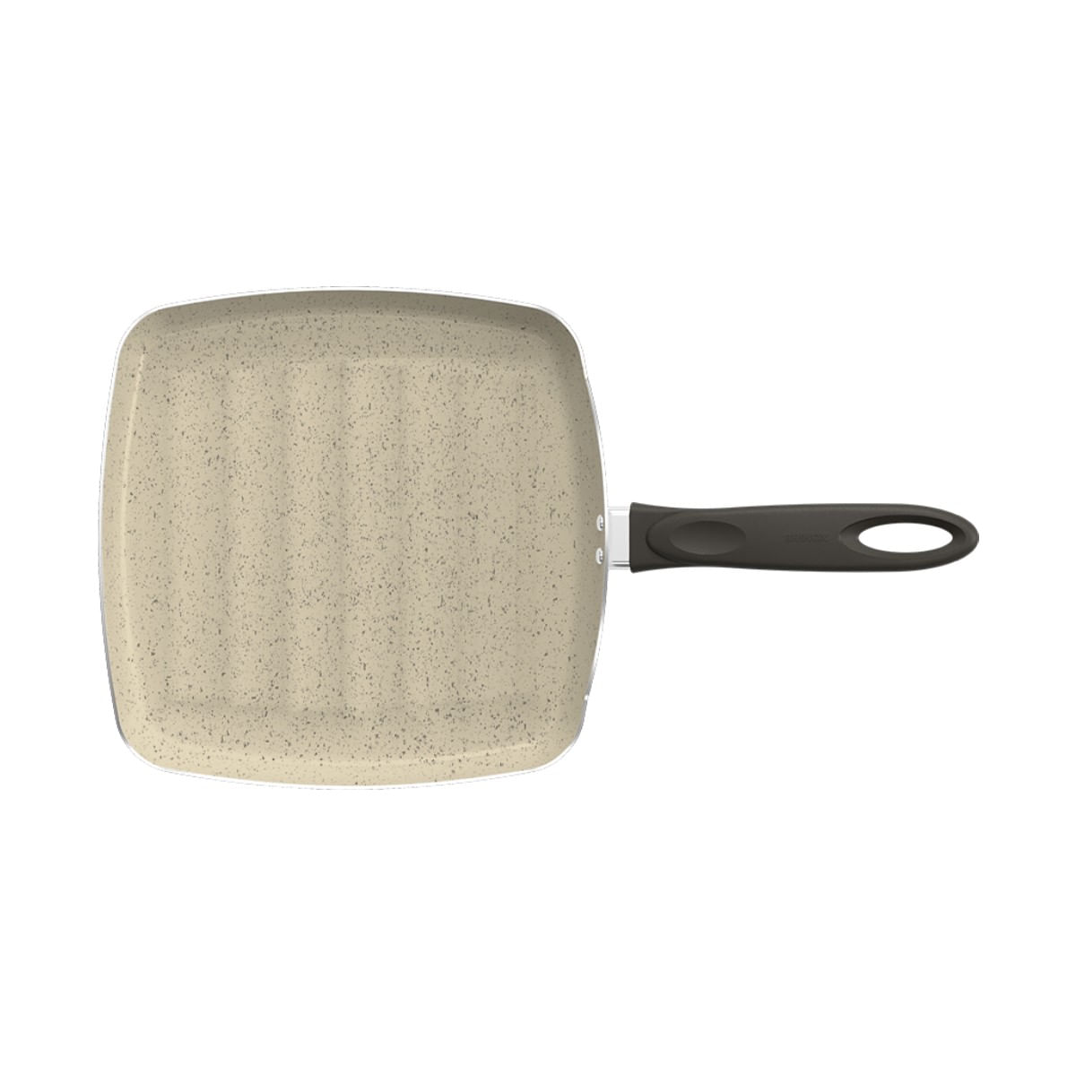 Grill Brinox Suprema Antiaderente Mineral Resist Ceramic Life 24cm 0,75L Vanilla - Imagem 2