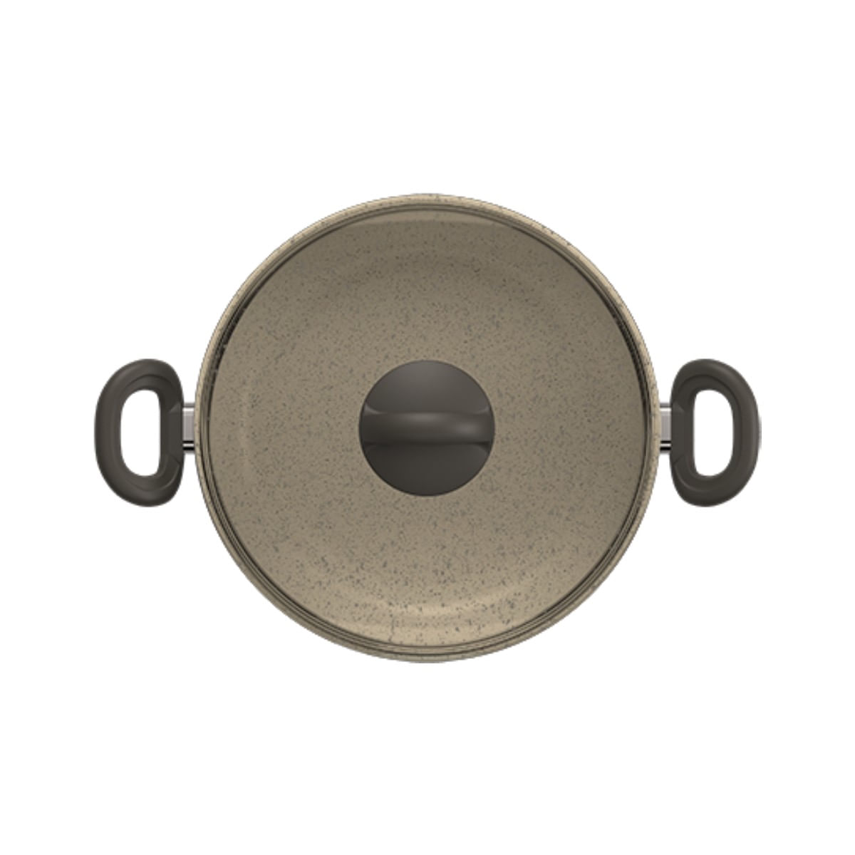 Caçarola com Tampa Brinox Suprema Antiaderente Mineral Resist Ceramic Life Ø24cm 4,5 Litros Vanilla - Imagem 2