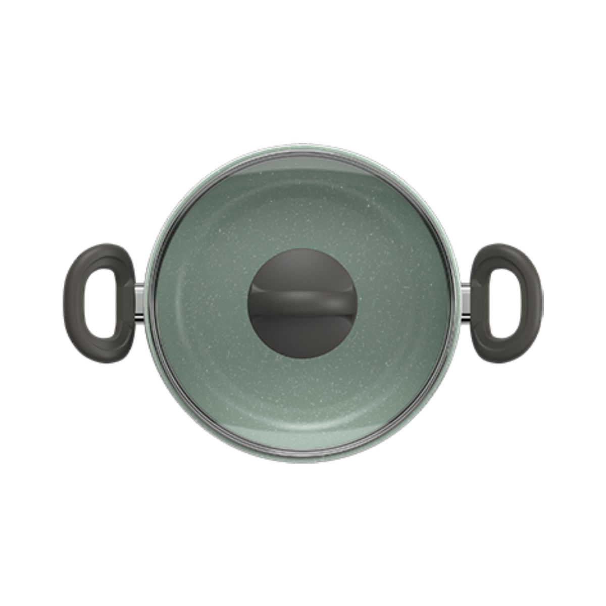Caçarola com Tampa Brinox Suprema Antiaderente Mineral Resist Ceramic Life Ø20cm 3 Litros Verde - Imagem 2