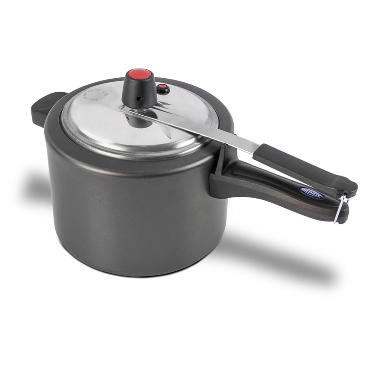 Panela de Pressão Brinox Vapt 4,5 Litros Ø 20 cm Antiaderente Pro-Flon Prata - Imagem 3