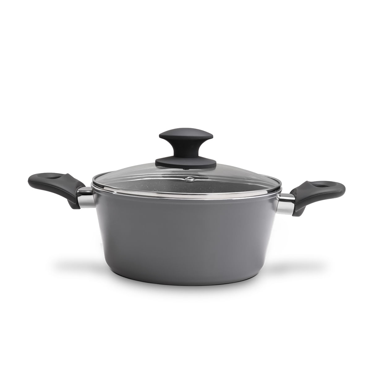 Jogo de Panelas Brinox Antiaderente Ceramic Life 5 Peças Optima com Indução Cinza - Imagem 4